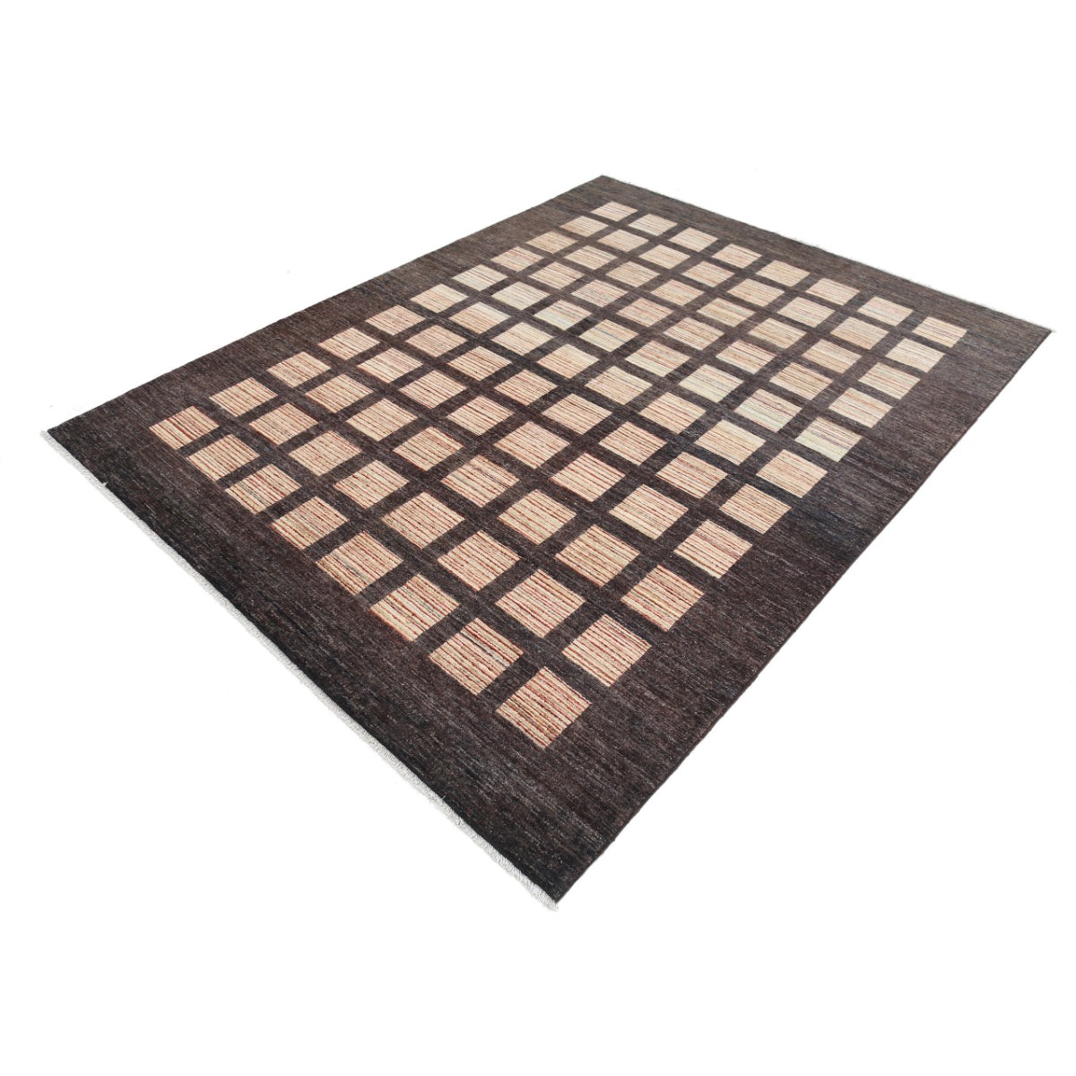 Modcar 6x8 Handmade Double Knotted Washable Wool Rug - Colorful