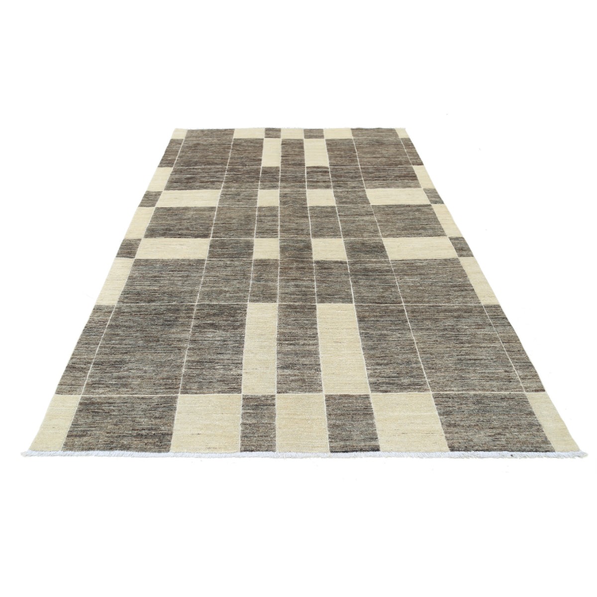 Modcar 6x9 Handmade Double Knotted Washable Wool Rug - Colorful