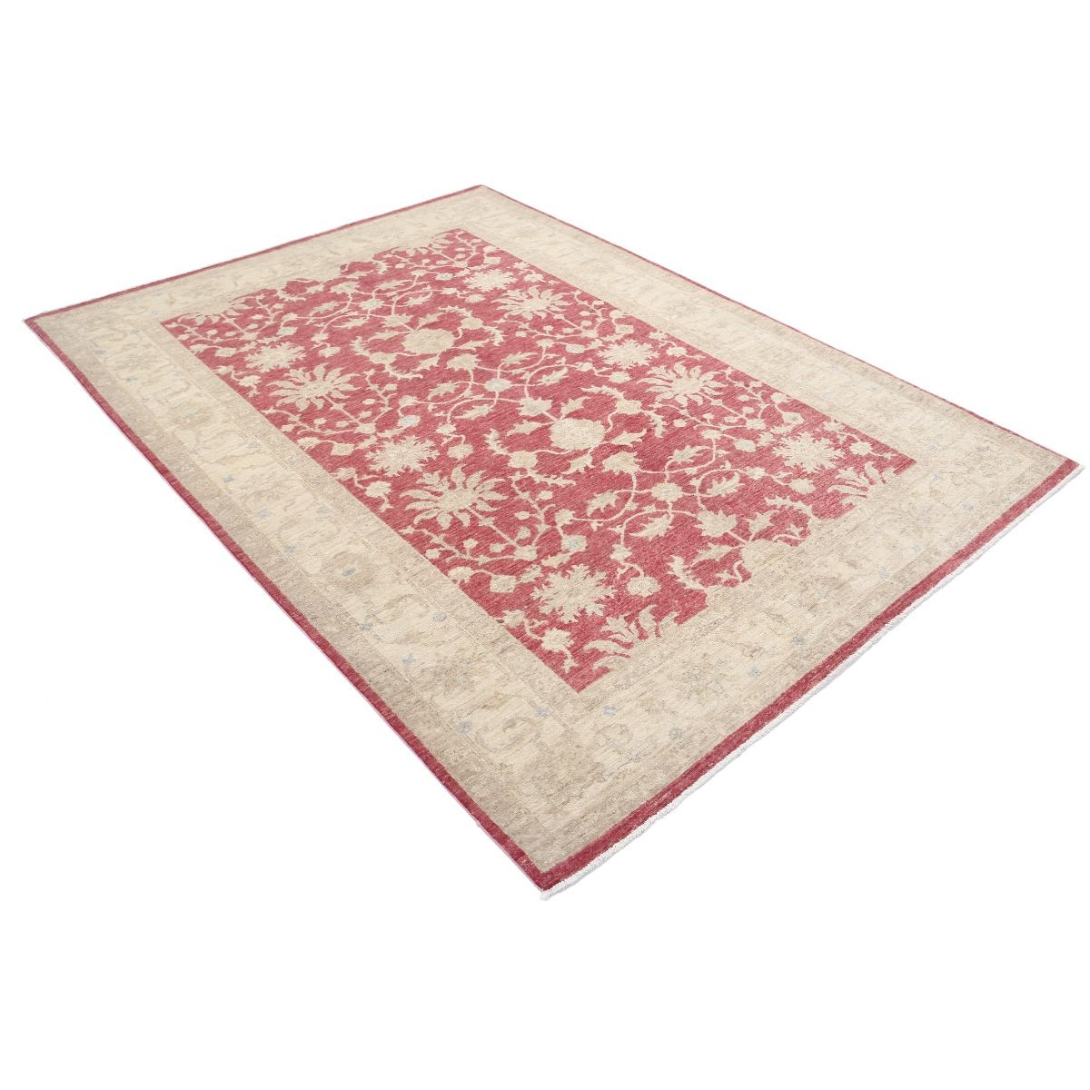 Ziegler 6x8 Handmade Double Knotted Washable Wool Rug - Soft Hues
