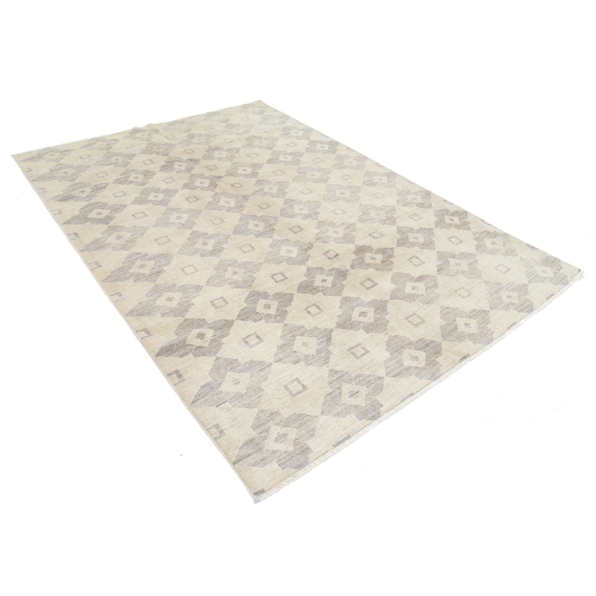 Modcar 6x9 Handmade Double Knotted Washable Wool Rug - Colorful