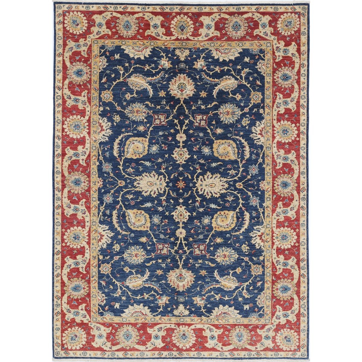 Ziegler 6x8 Handmade Double Knotted Washable Wool Rug - Colorful