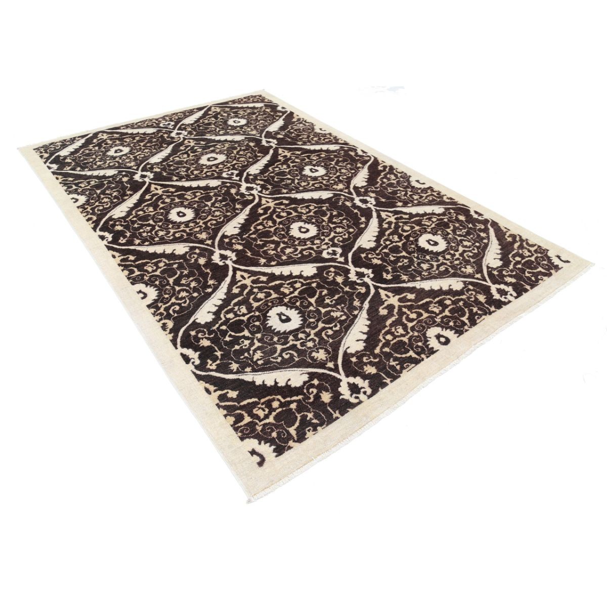 Modcar 6x9 Handmade Double Knotted Washable Wool Rug - Colorful
