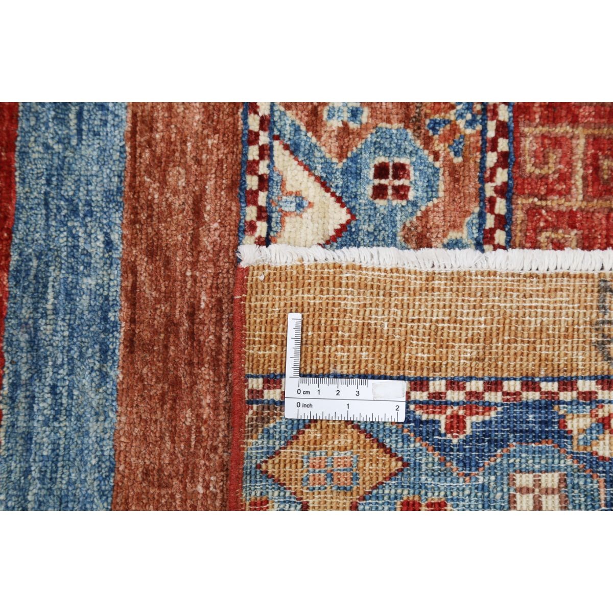 Khurjeen 6x8 Handmade Double Knotted Washable Wool Rug - Colorful