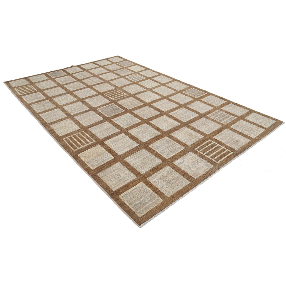 Modcar 7x10 Handmade Double Knotted Washable Wool Rug - Colorful