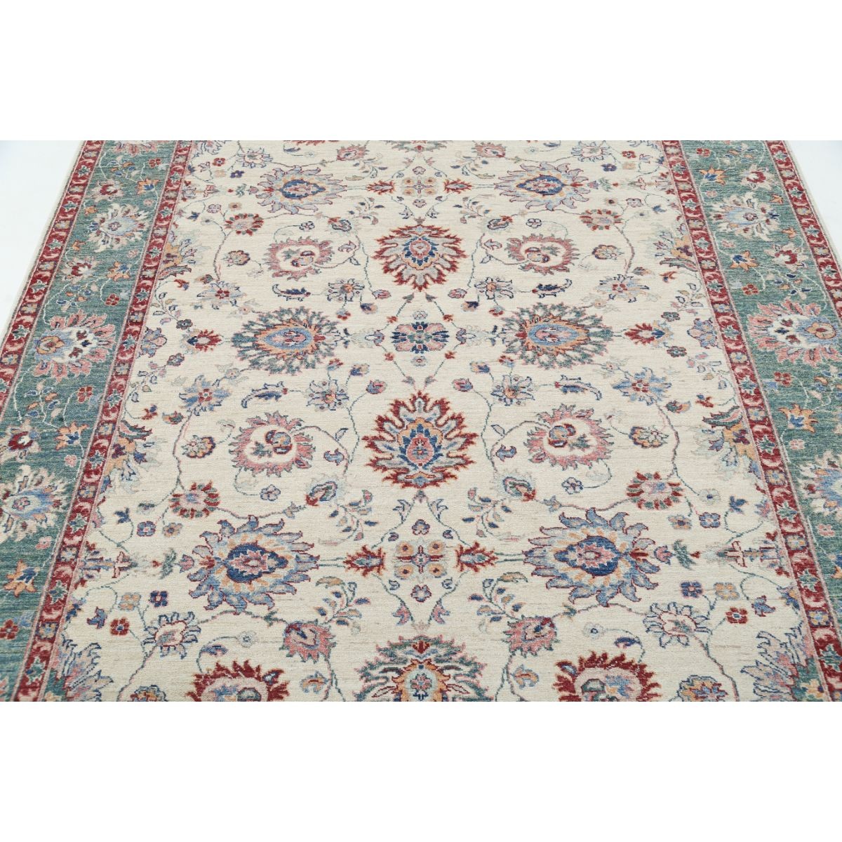 Ziegler 7x9 Handmade Double Knotted Washable Wool Rug - Colorful