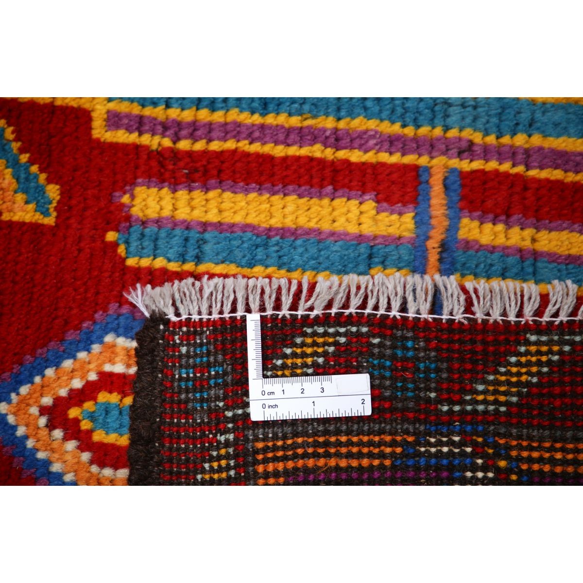 Revival 5x7 Handmade Double Knotted Washable Wool Rug - Colorful