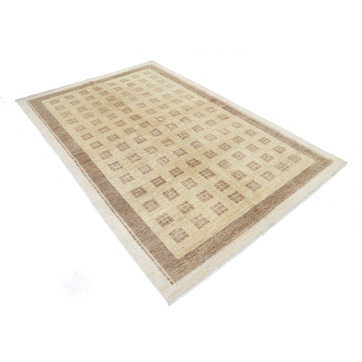 Modcar 6x8 Handmade Double Knotted Washable Wool Rug - Colorful