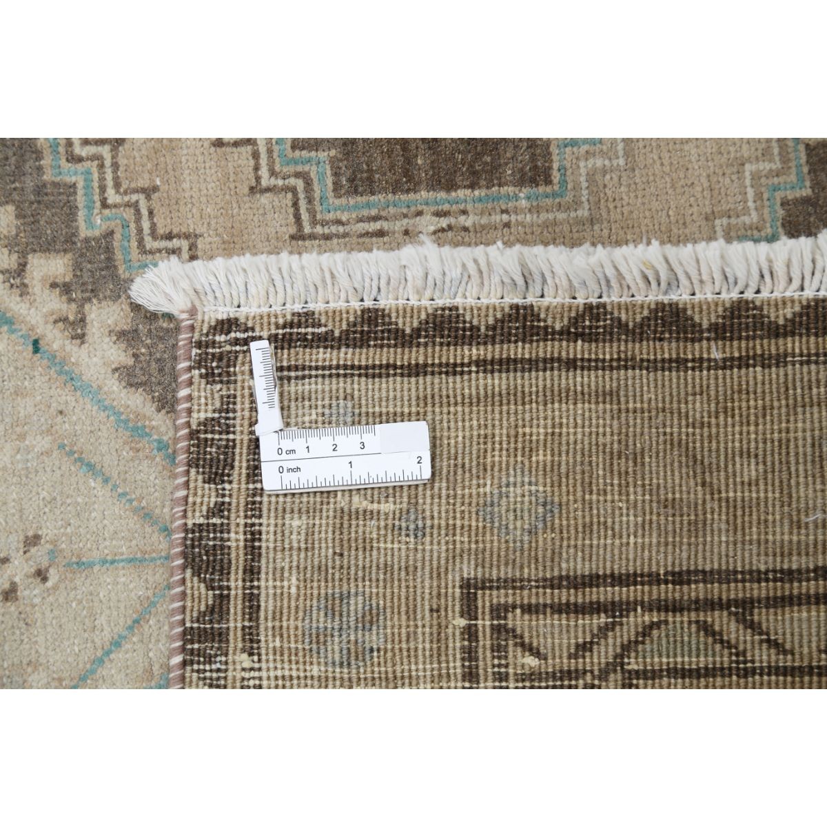 Vintage 3x12 Handmade Double Knotted Washable Wool Runner - Soft Hues