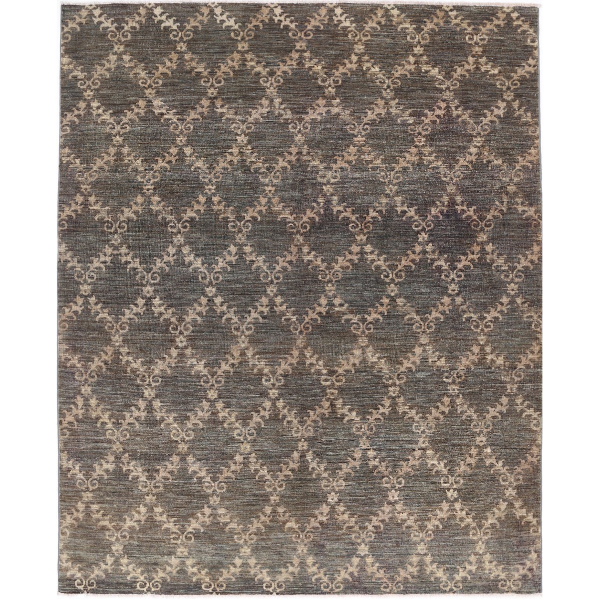 Modcar 7x8 Handmade Double Knotted Washable Wool Rug - Colorful