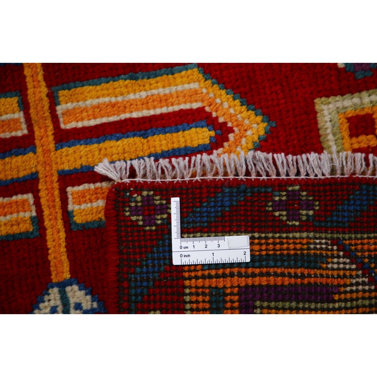 Revival 5x6 Handmade Double Knotted Washable Wool Rug - Colorful