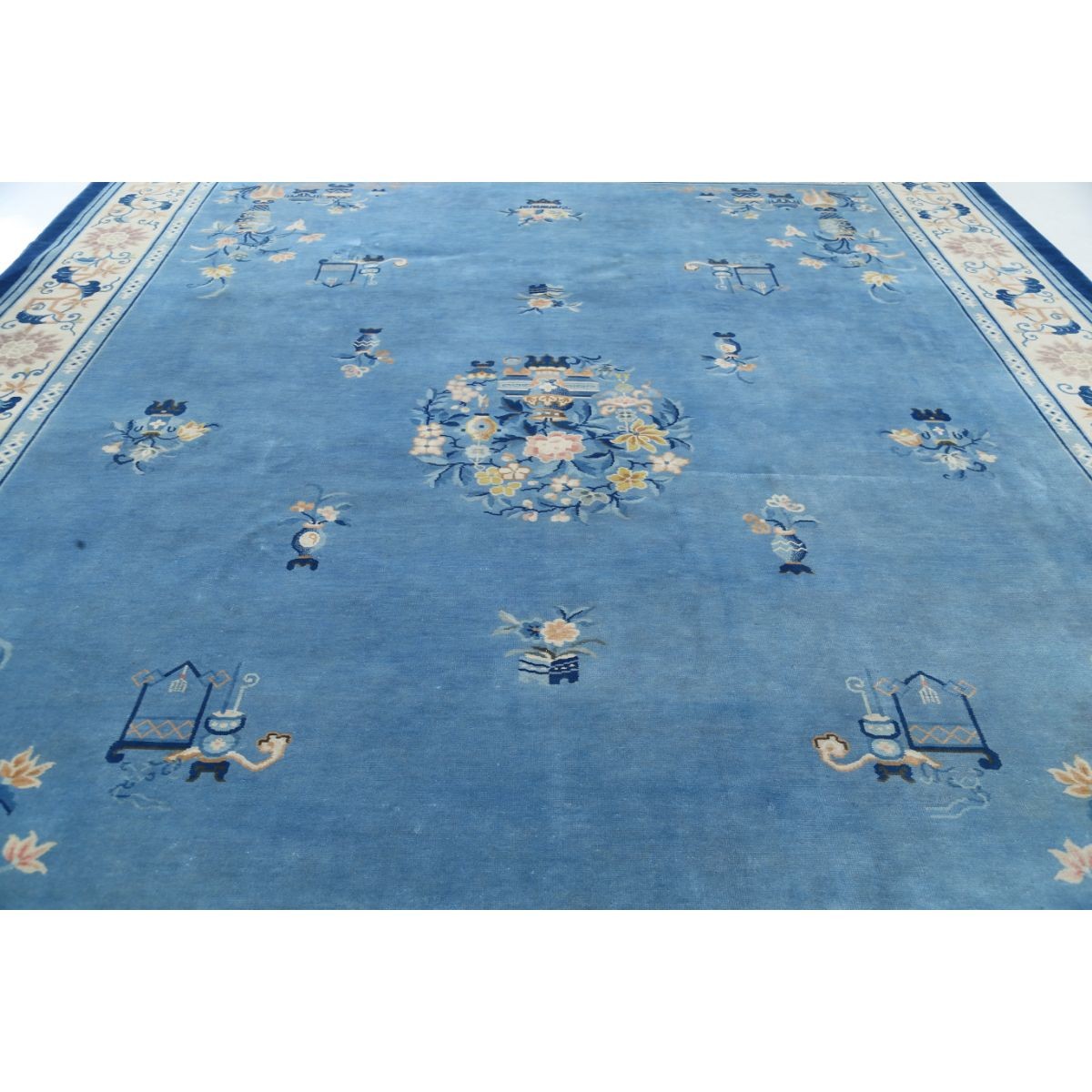 Aubusson 12x15 Handmade Double Knotted Washable Wool Rug - Colorful