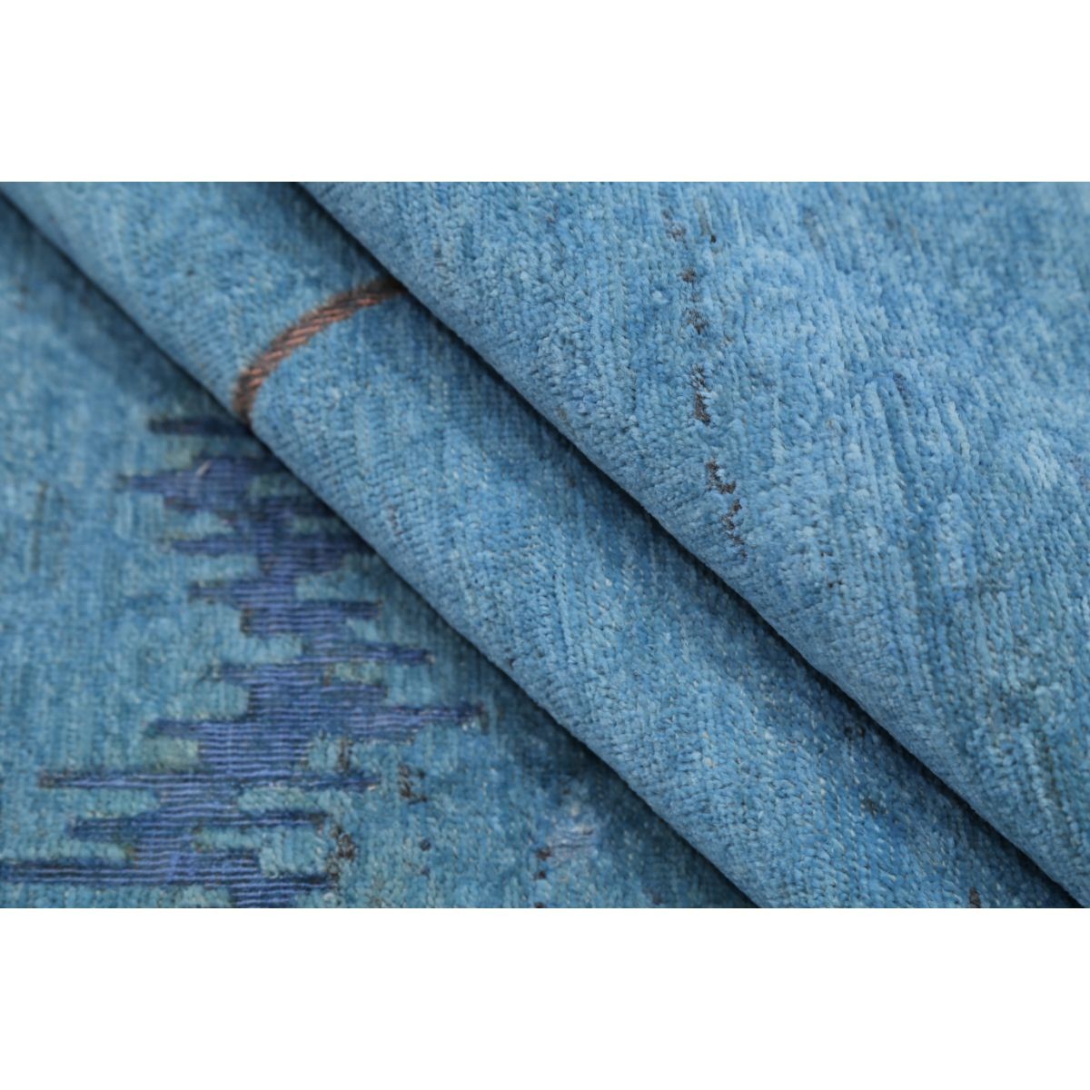 Onyx 5x6 Handmade Double Knotted Washable Wool Rug - Monochormatic