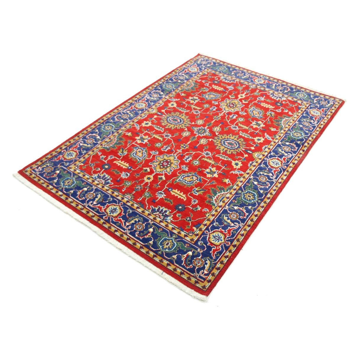 Gulshan-4'0" 4x6 Machine-Made Washable Wool Rug - Colorful