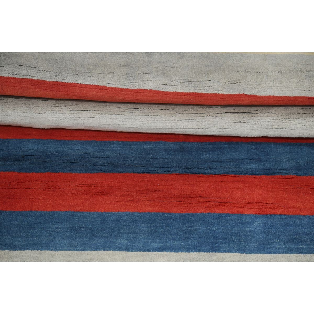 Modcar 3x6 Handmade Double Knotted Washable Wool Runner - Colorful