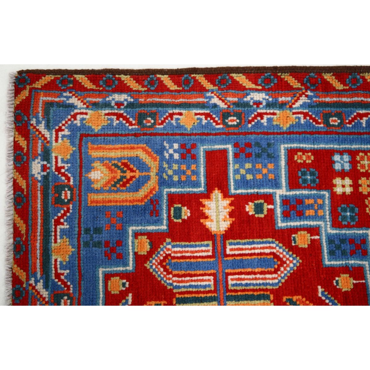 Revival 3x5 Handmade Double Knotted Washable Wool Rug - Colorful