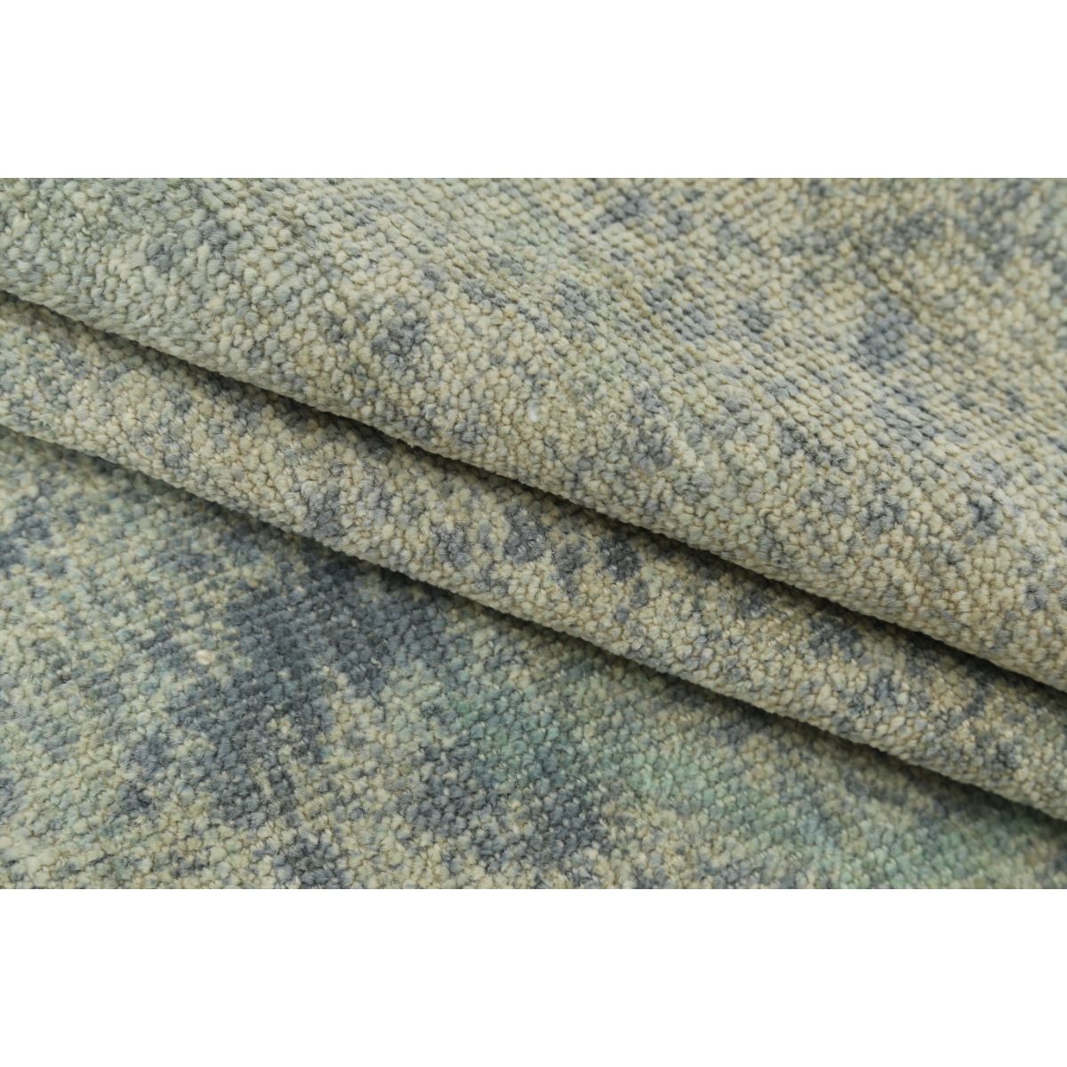 Overdye 8x10 Handmade Double Knotted Washable Wool Rug - Monochormatic