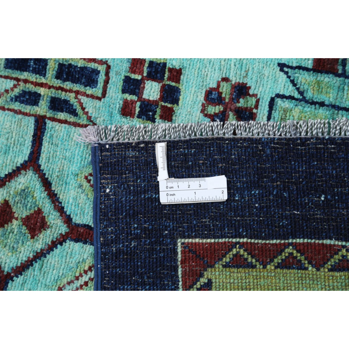 Modcar 8x10 Handmade Double Knotted Washable Wool Rug - Colorful