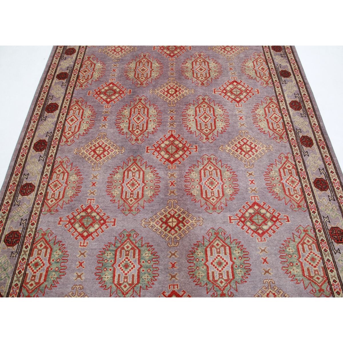 Revival 6x8 Handmade Double Knotted Washable Wool Rug - Colorful