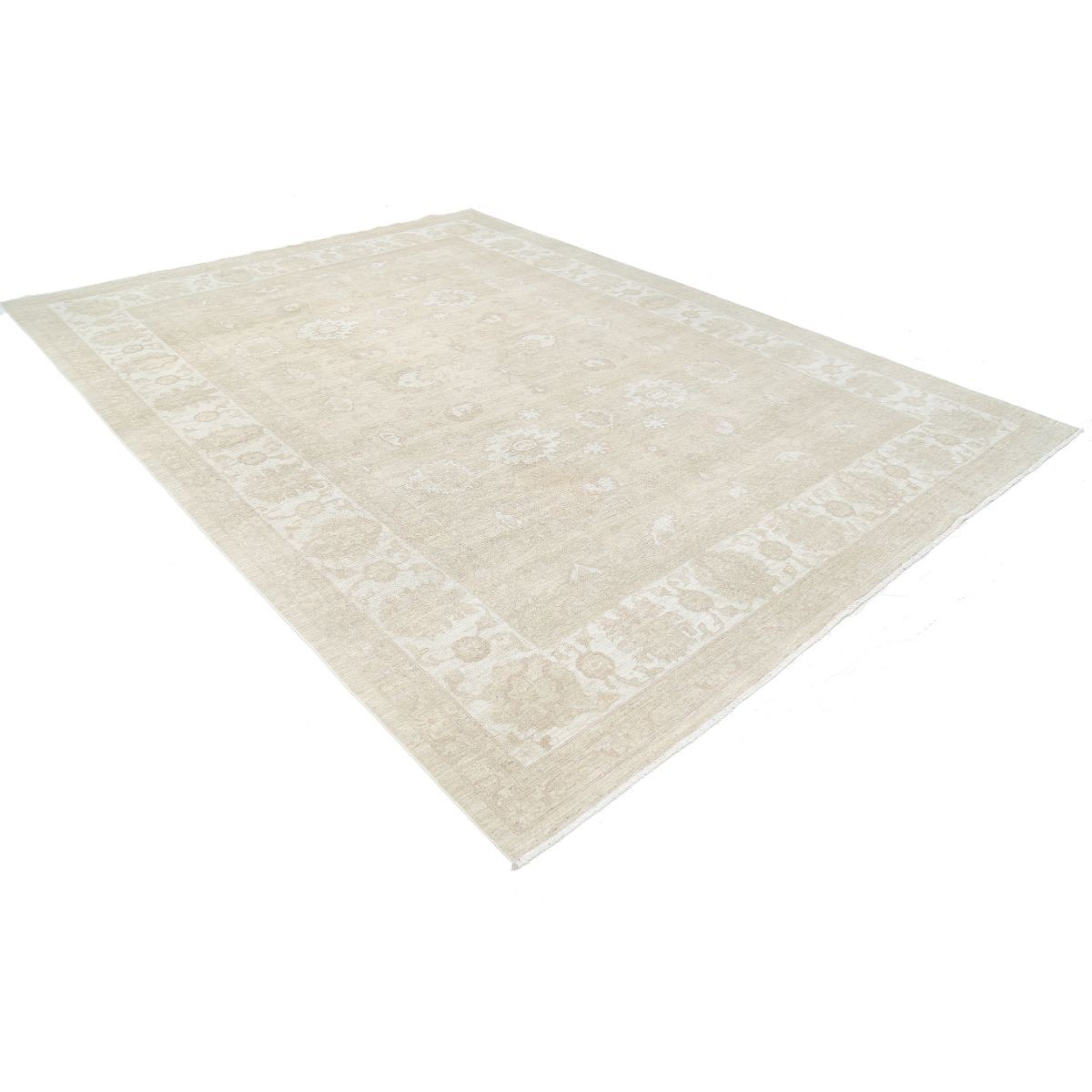 Serenity 9x12 Handmade Double Knotted Washable Wool Rug - Soft Hues