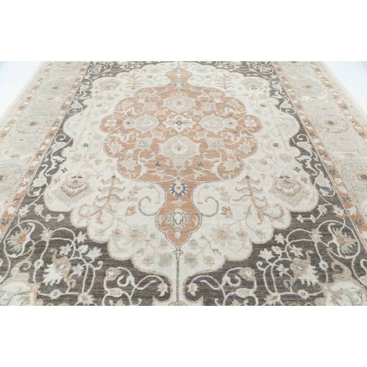 Serenity 10x14 Handmade Double Knotted Washable Wool Rug - Soft Hues
