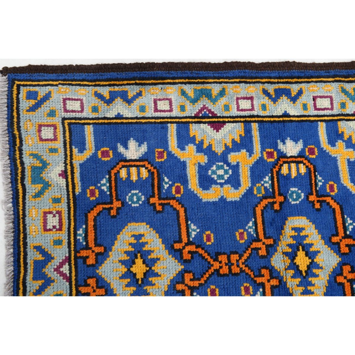Revival 3x4 Handmade Double Knotted Washable Wool Rug - Colorful