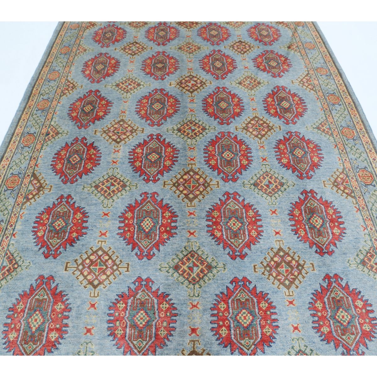 Revival 7x10 Handmade Double Knotted Washable Wool Rug - Colorful