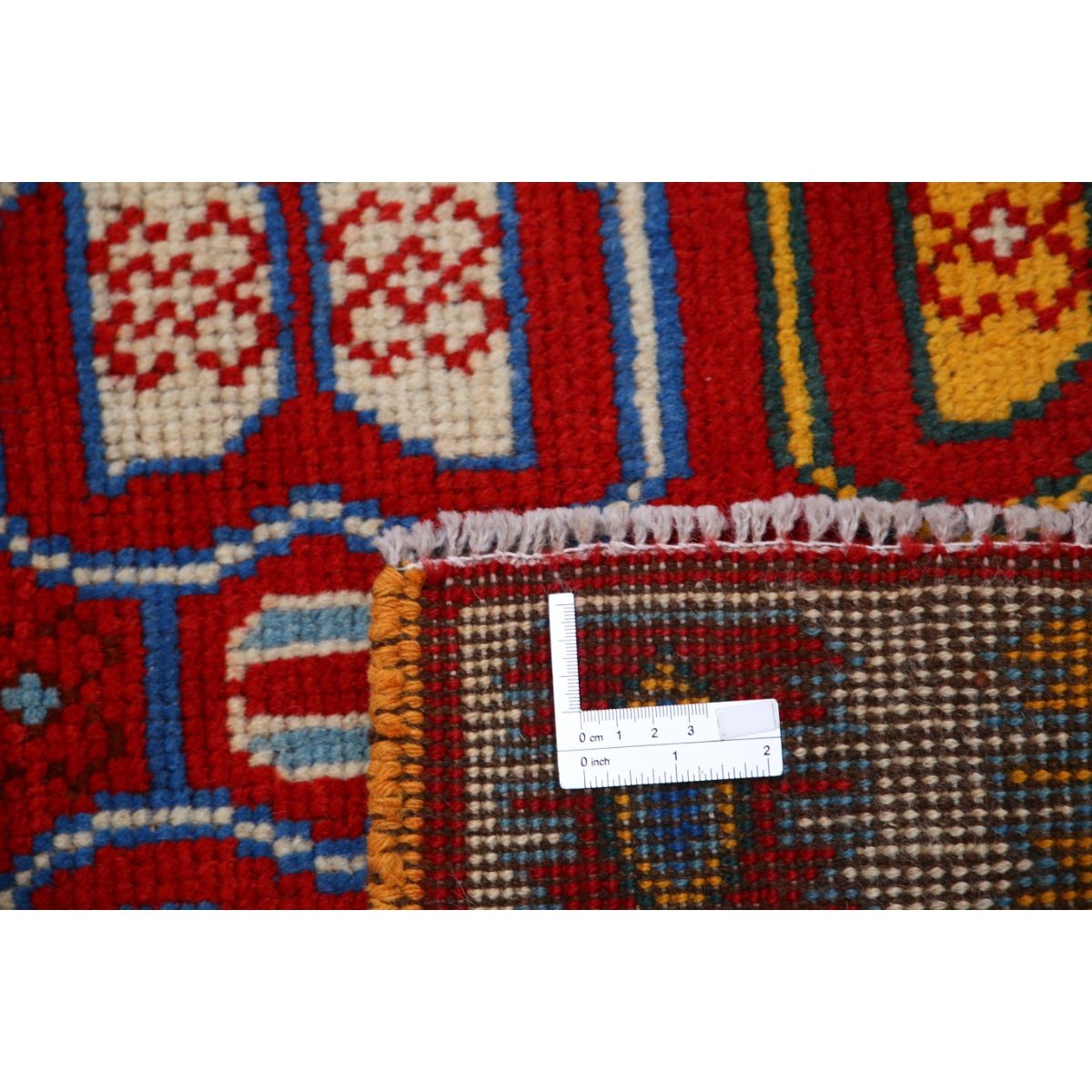Revival 3x4 Handmade Double Knotted Washable Wool Rug - Colorful