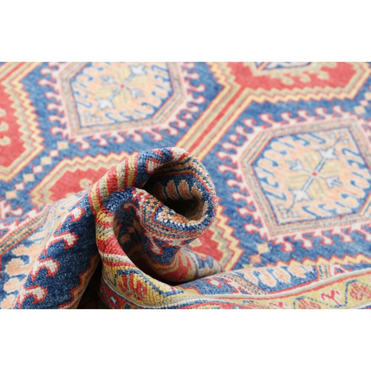 Revival 7x10 Handmade Double Knotted Washable Wool Rug - Colorful