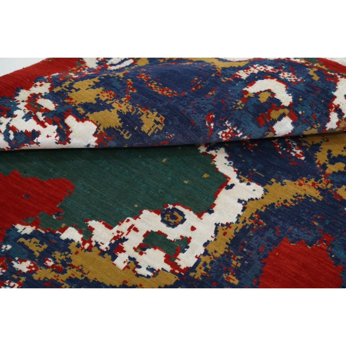 Dhanak 4x6 Powered-Loomed Washable Wool Rug - Colorful