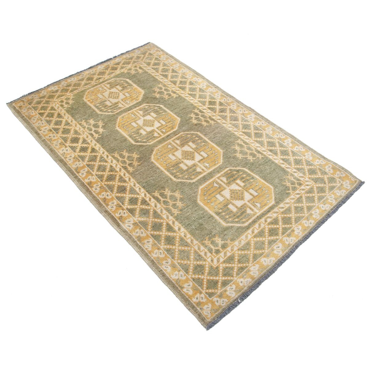 Revival 3x5 Handmade Double Knotted Washable Wool Rug - Colorful