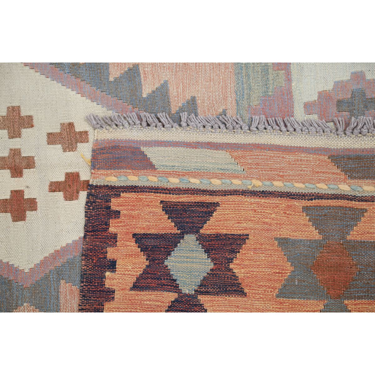 Kafkaas 5x7 Hand Woven Washable Wool Rug - Colorful