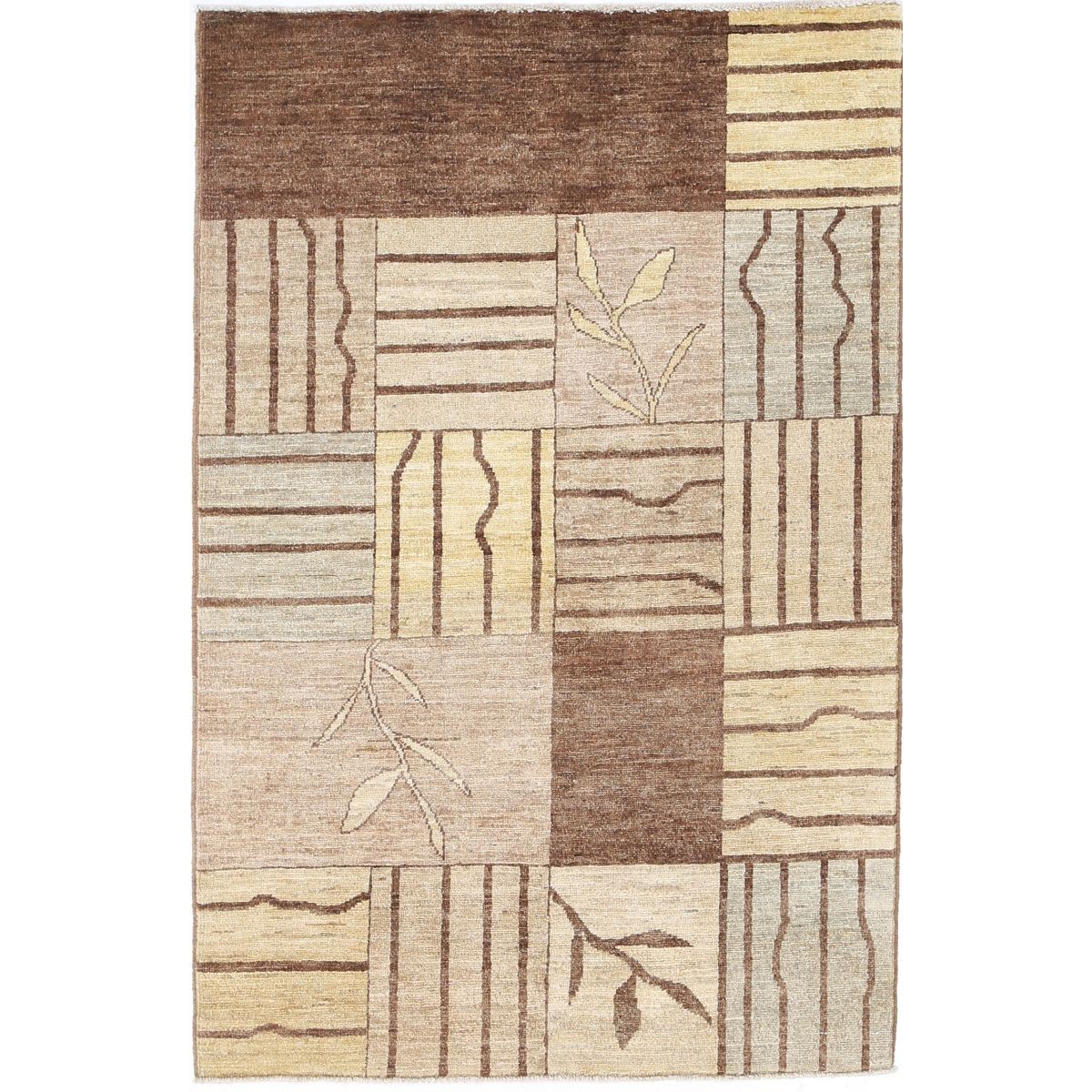 Modcar 3x5 Handmade Double Knotted Washable Wool Rug - Colorful