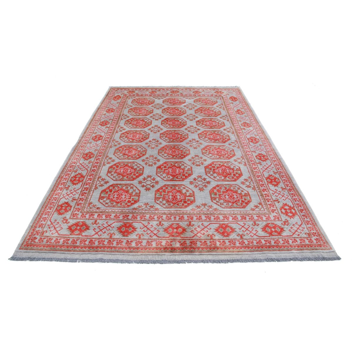 Revival 7x10 Handmade Double Knotted Washable Wool Rug - Colorful