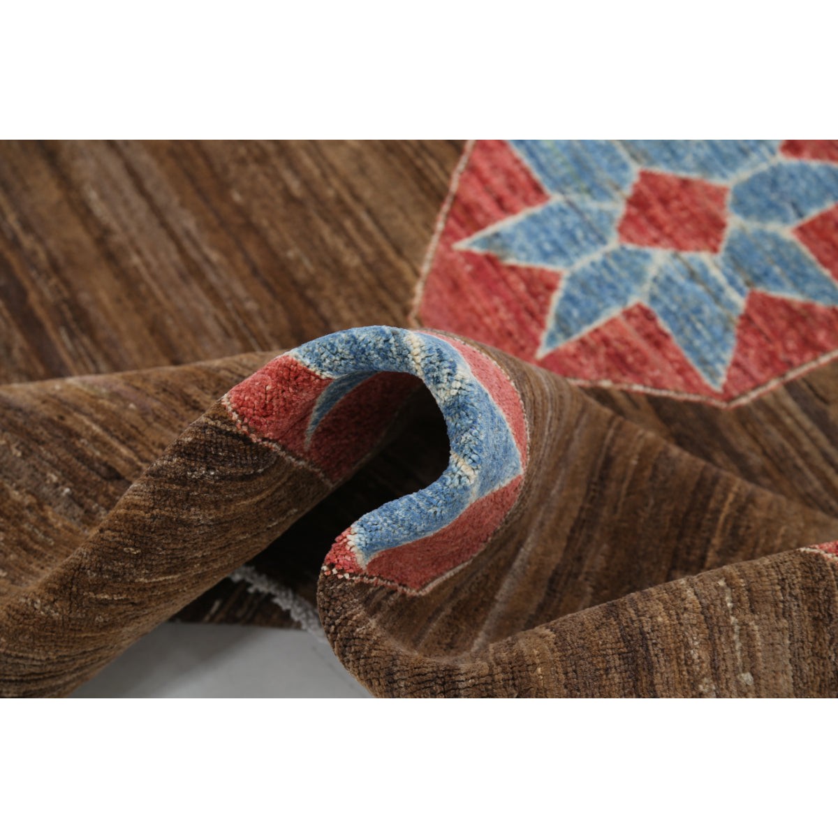 Modcar 5x7 Handmade Double Knotted Washable Wool Rug - Colorful