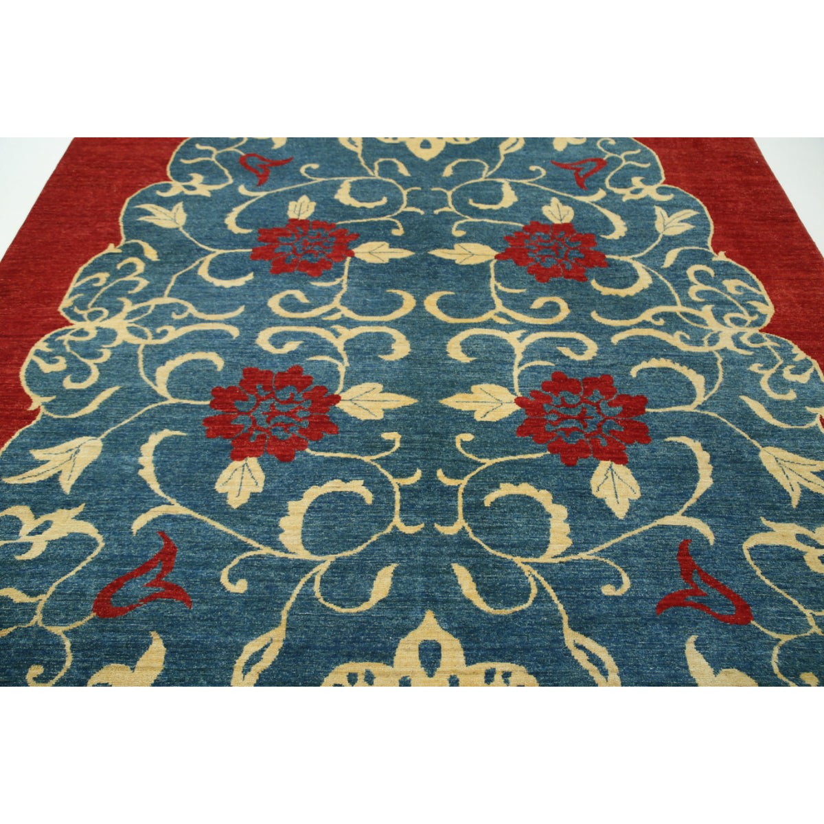Modcar 8x10 Handmade Double Knotted Washable Wool Rug - Colorful