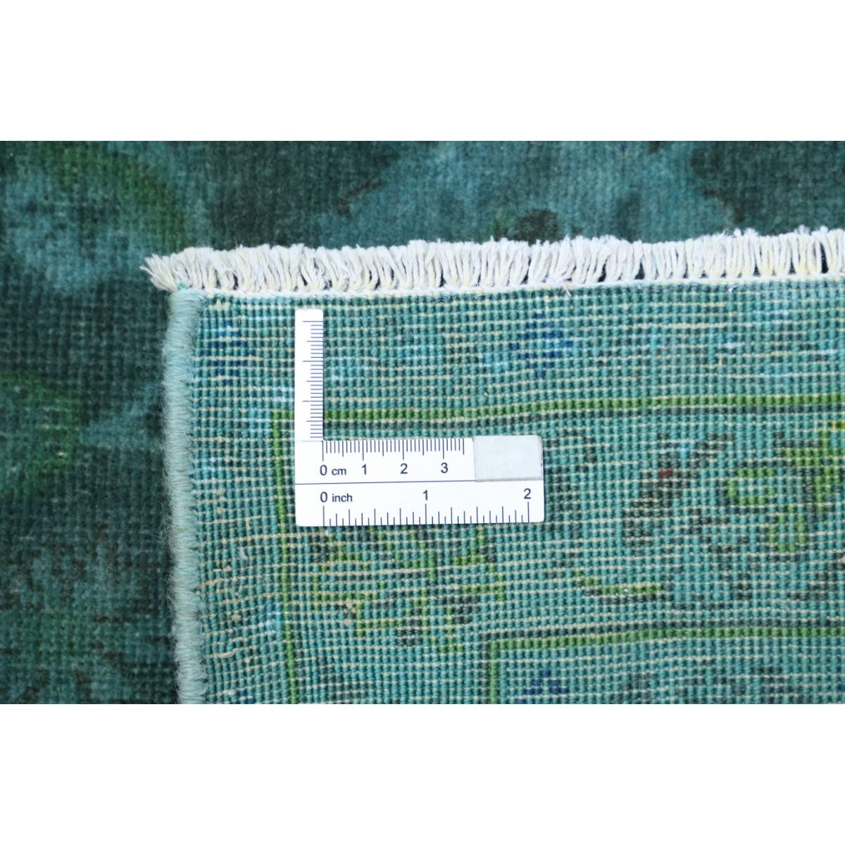 Overdye 4x11 Handmade Double Knotted Washable Wool Runner - Monochormatic