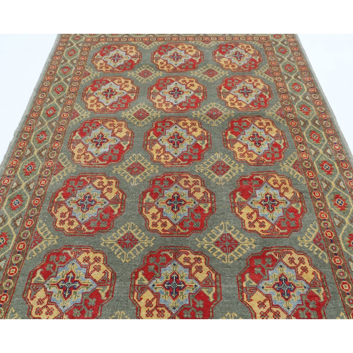 Revival 6x8 Handmade Double Knotted Washable Wool Rug - Colorful