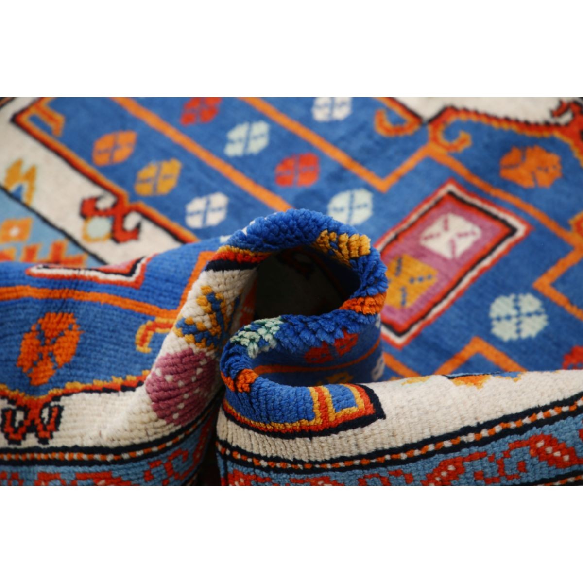 Revival 5x7 Handmade Double Knotted Washable Wool Rug - Colorful