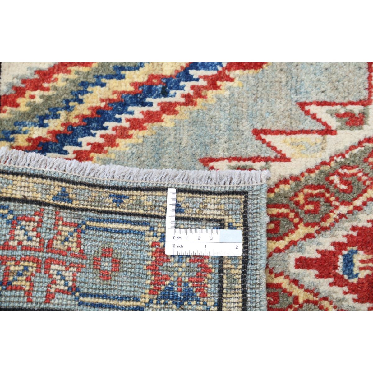 Revival 2x3 Handmade Double Knotted Washable Wool Rug - Colorful