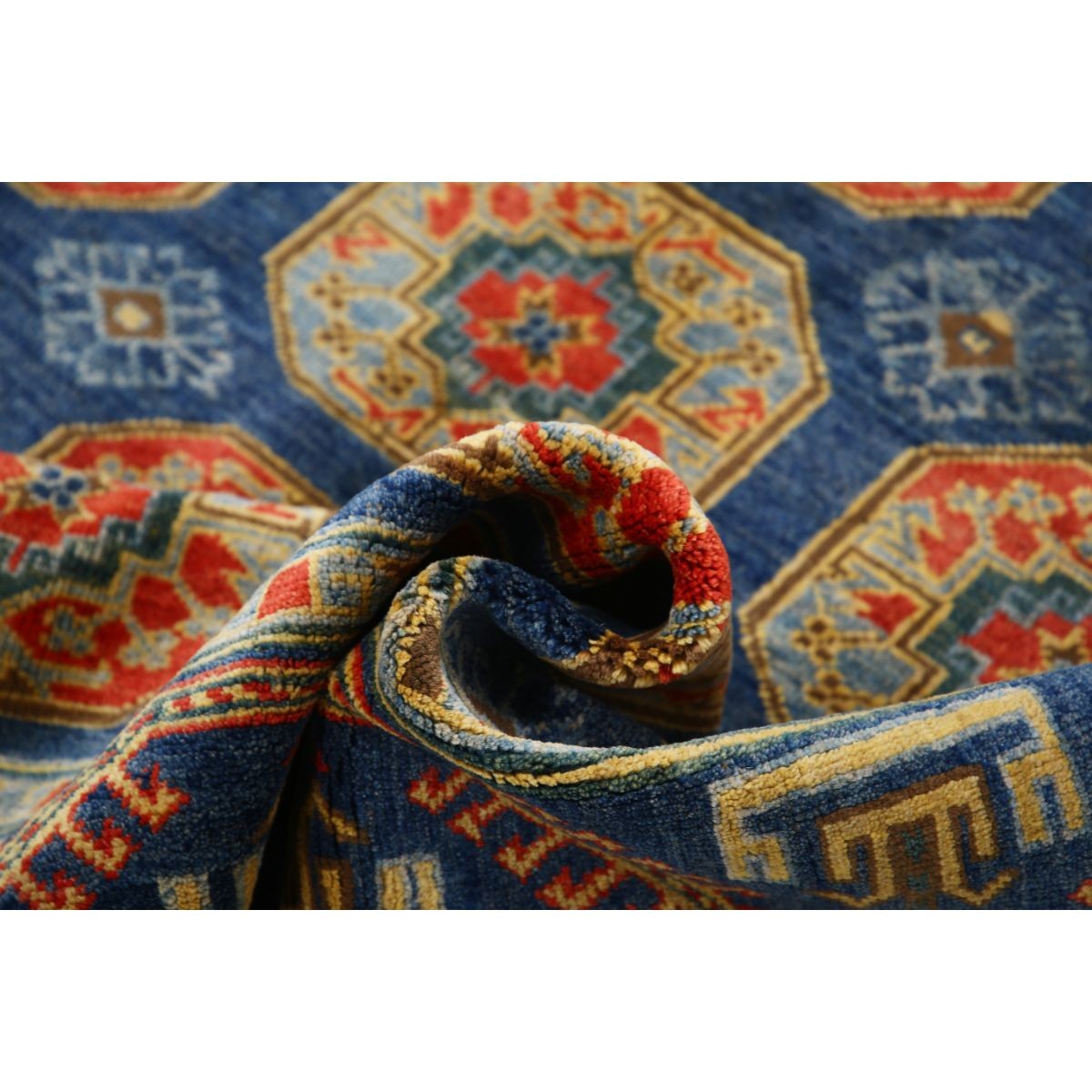 Revival 6x8 Handmade Double Knotted Washable Wool Rug - Colorful