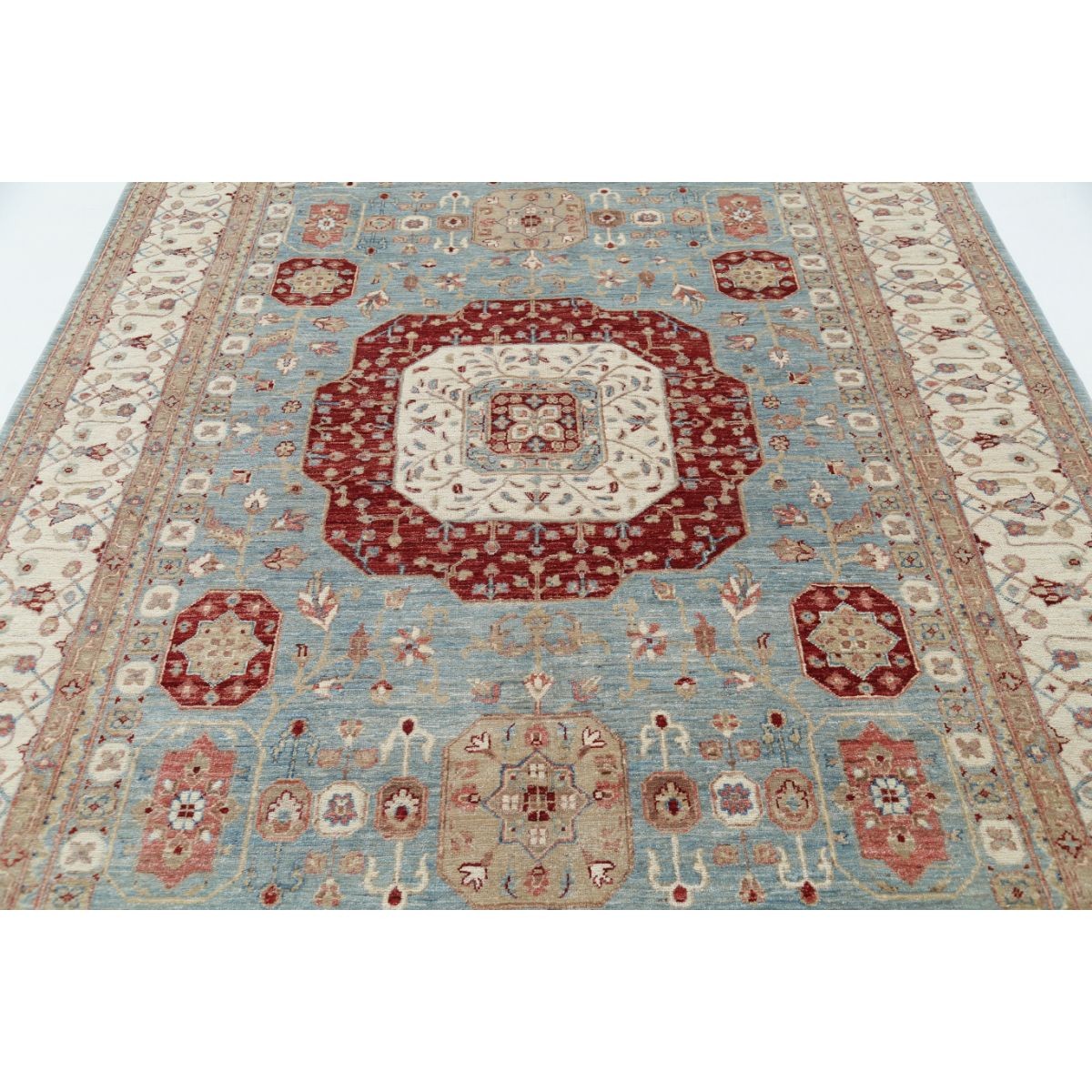 Mamluk 6x10 Handmade Double Knotted Washable Wool Rug - Colorful