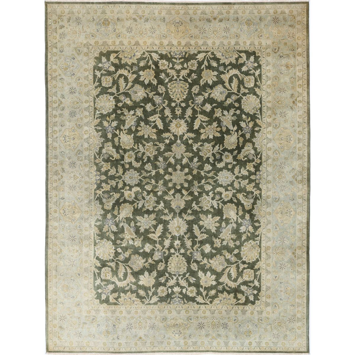 Ziegler 9x12 Handmade Double Knotted Washable Wool Rug - Colorful