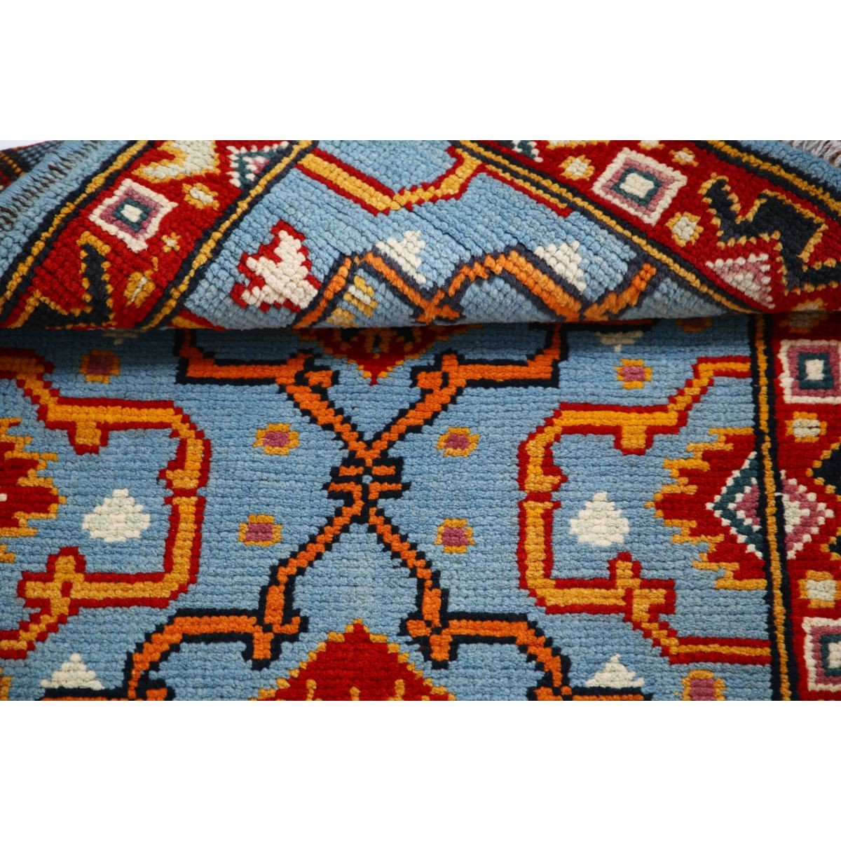 Revival 3x4 Handmade Double Knotted Washable Wool Rug - Colorful