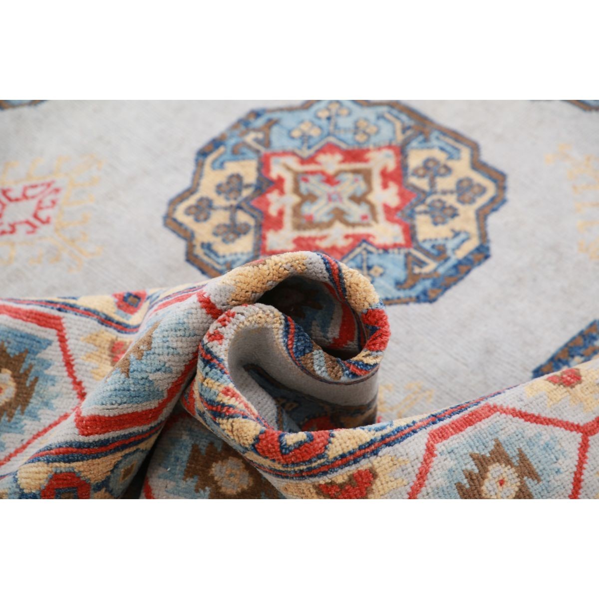 Revival 7x9 Handmade Double Knotted Washable Wool Rug - Colorful