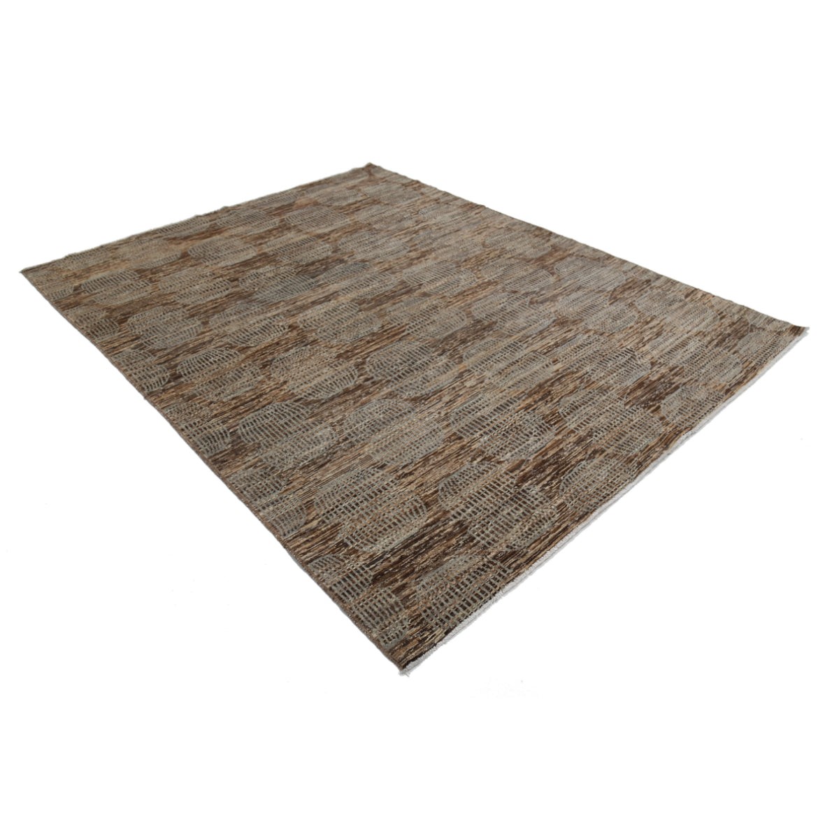 Modcar 7x8 Handmade Double Knotted Washable Wool Rug - Colorful