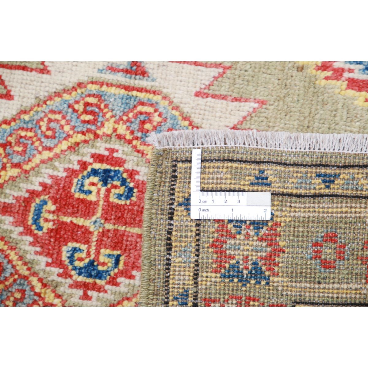 Revival 2x3 Handmade Double Knotted Washable Wool Rug - Colorful