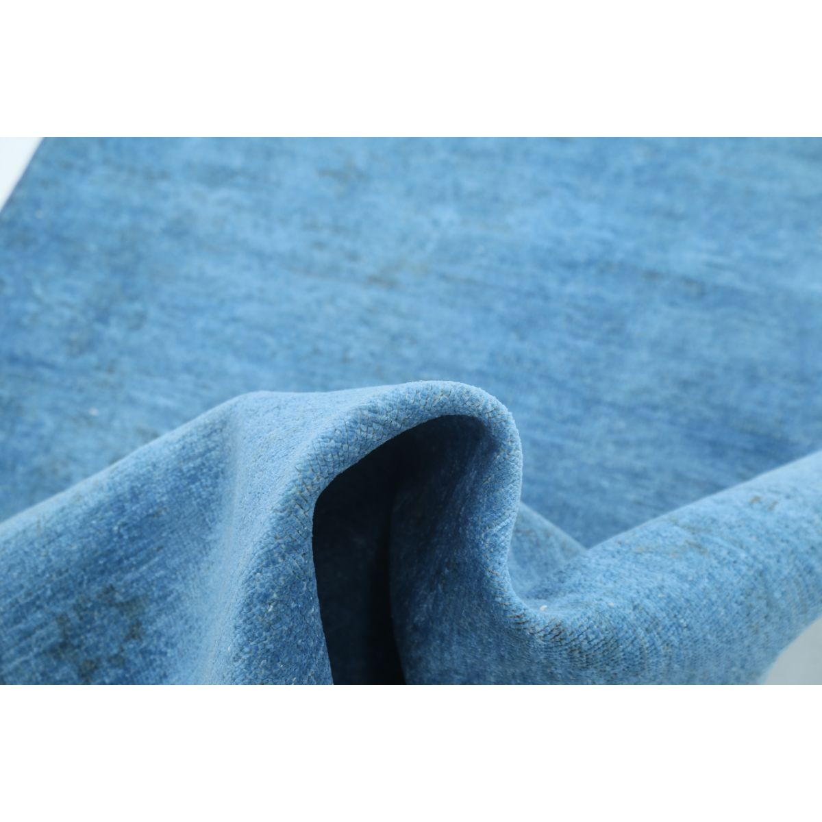 Overdye 3x10 Handmade Double Knotted Washable Wool Runner - Monochormatic