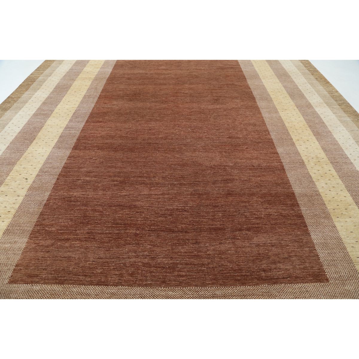 Modcar 12x17 Handmade Double Knotted Washable Wool Rug - Colorful