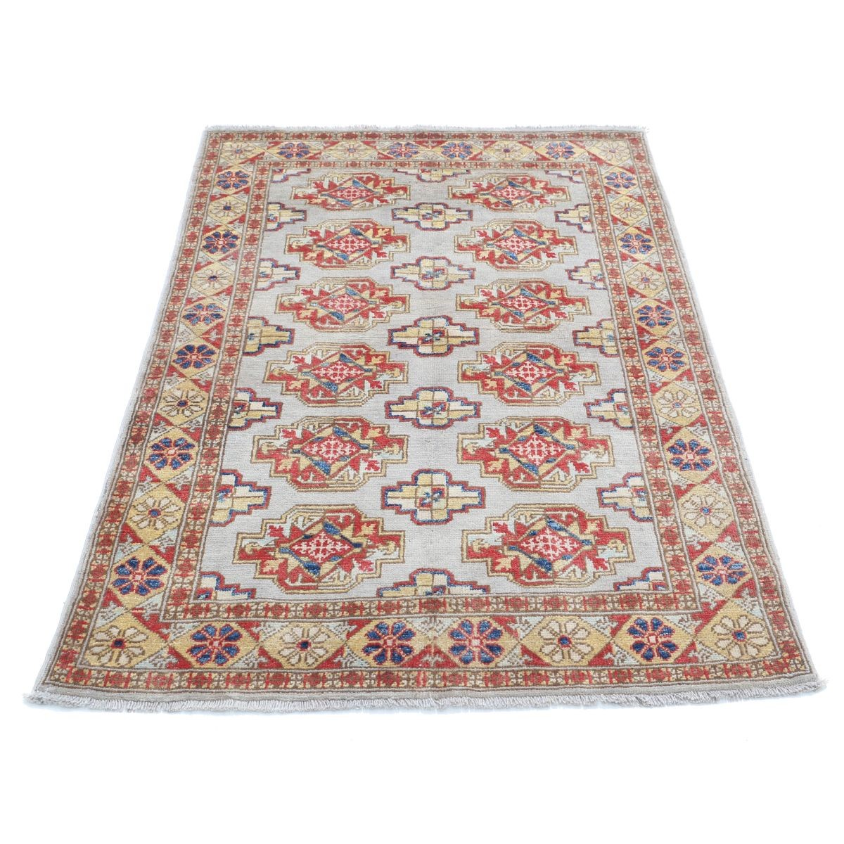 Revival 3x5 Handmade Double Knotted Washable Wool Rug - Colorful