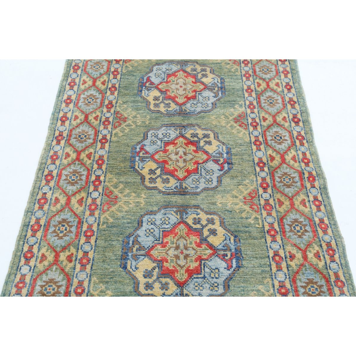 Revival 3x5 Handmade Double Knotted Washable Wool Rug - Colorful